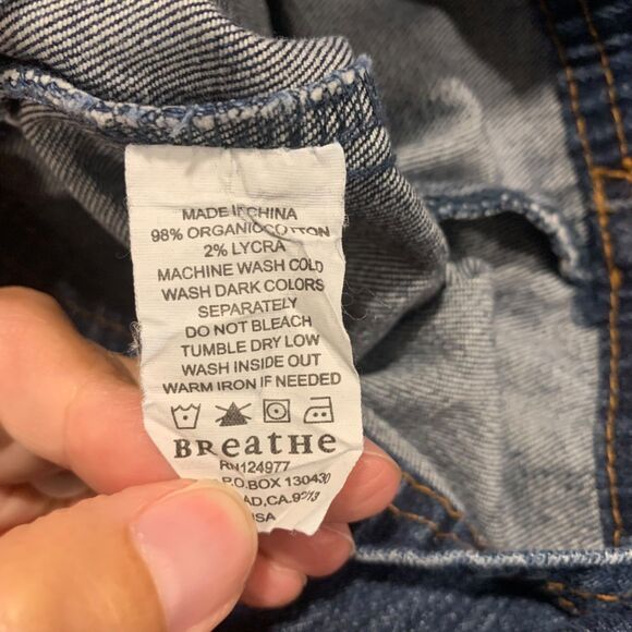 Prana Womens Dark Wash Organic Cotton Staright Leg Denim Jeans 4 Boho Outdoors - Picture 6 of 9